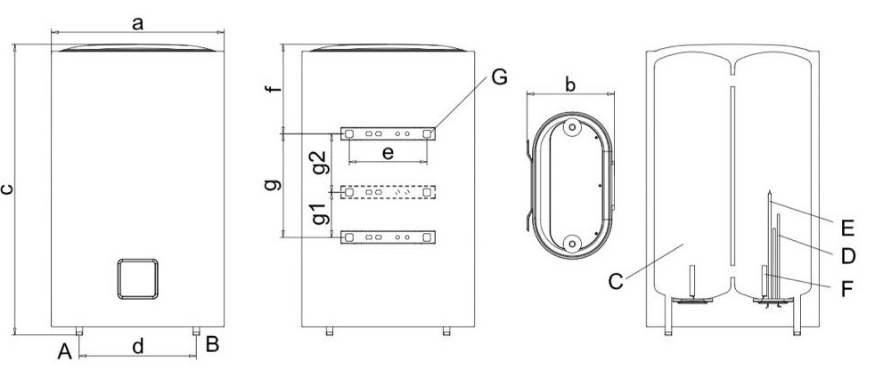 Schéma technique des dimensions de MARCO DRT 50