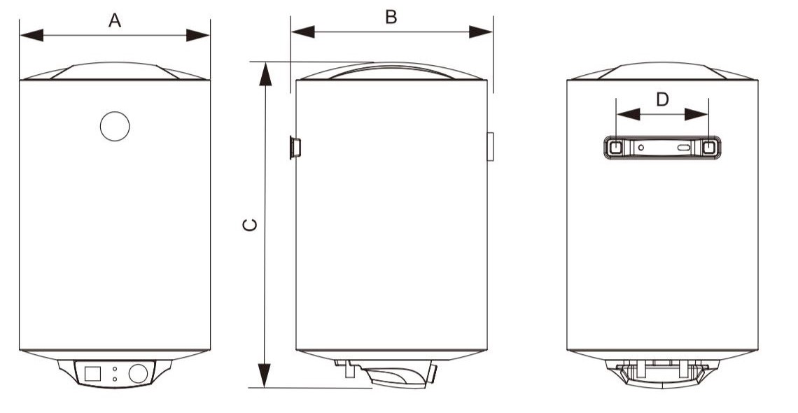 Schéma technique des dimensions de MARCO EVO 80